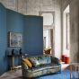 Oblique Geometric Wallpaper 312815 by Zoffany in Prussian Blue