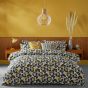 Japonica Flower Bedding by Orla Kiely in Dandelion Graphite