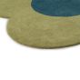 Flower Wool Circle Rugs 061307 in Forest By Designer Orla Kiely