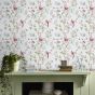 Summer Palace Floral Wallpaper 115254 by Laura Ashley in Peony Pink