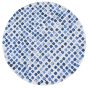 Louis De Poortere Designer Cobblestone Round Rugs in 9348 Amparo Blues