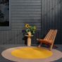 Habitat Festival Round Indoor Outdoor Rug 496306 by Brink & Campman in Yellow