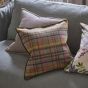 Abernethy Tartan Cushion by Designers Guild in Peony Pink