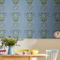 Perfect Pollinators Floral Wallpaper 118577 by Joules in Haze Blue