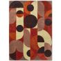 Decor Cosmo Geometric Rugs in Red Pale Green 095203 By Brink and Campman