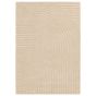 Hague Geometric Textured Wool Rugs in Sand Beige