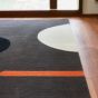 Geo Flower Wool Rugs 060605 in Graphite By Designer Orla Kiely