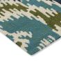 Ixora Indoor Outdoor Rugs 442007 in Emerald Palm Chartreuse