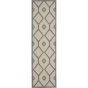 Cozumel CZM02 Indoor Outdoor Geometric Hallway Runner Rugs in Cream