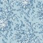 Picardie Floral Wallpaper 115251 by Laura Ashley in Blue Sky