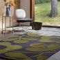 Sprig Stem Wool Rugs 063908 by Orla Kiely in Marine Blue