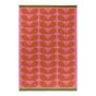 Solid Stem Indoor Outdoor Rug 463601 by Orla Kiely in Paprika Orange