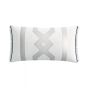 Sefa Cushion by Bedeck of Belfast in White Silver