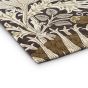 Artichoke Floral Rugs 127105 in Charcoal Mustard By William Morris