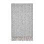 Fletcher Pinstripe Merino Lambs Wool Throw by LuxeTapi in Grey