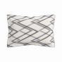 Emani Geometric Bedding by Bedeck of Belfast in Chalk Charcoal Grey