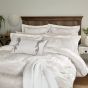 Lotus Leaf Jacquard Bedding by Sanderson in Ivory White