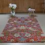 Strawberry Thief Rugs 027700 Crimson by William Morris