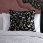 Wild Strawberry Velvet Cushion By Wedgwood in Noir Black