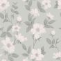 Fleurir Floral Wallpaper 114917 by Laura Ashley in Smoke Green