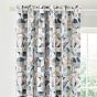 Tolka Geometric Curtains By Helena Springfield in Teal Green