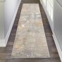 Solace Designer  Hallway Runner SLA01 in Ivory Beige by Nourison