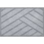 Rayas Geometric Washable Floor Mats in Grey