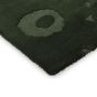 Unikko Tufted Wool Floral Rugs 132207 by Marimekko in Dark Green