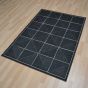 Patio Check PAT07 Geometric Indoor Outdoor Rugs in Charcoal Grey