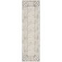 Glitz GLZ03 Geometric Framed Runner Rugs by Nourison in Ivory Taupe