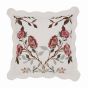 Brophy Embroidery Cotton Cushion by Morris & Co in Green