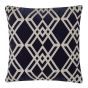 Maddison Geometric Cushion by Laura Ashley in Midnight Blue