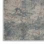 Rustic Textures RUS15 Abstract Runner Rugs in Grey Blue