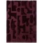 Twinset Mural Wool Rugs in Burgundy 121100 By Brink and Campman