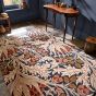 Artichoke Floral Rugs 127103 in Amber Charcoal By William Morris