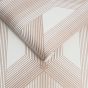 Lagom Geo Wallpaper 106763 by Graham & Brown in White Rose Gold