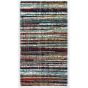 Bosa 553 Striped Bath Mat in Rogue Red by Designer Abyss & Habidecor