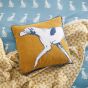 Honey Hound Cushion by Joules in Gold