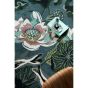 Waterlily Wool Rugs 38608 by Wedgwood in Midnight Pond Blue