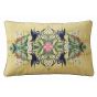 Wonderlust Tea Story Velvet Cushion By Wedgwood in Citron Yellow