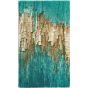 Li 800 Abstract Bath Mat in Green by Designer Abyss & Habidecor