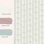 Blencow Stripe Wallpaper 122748 by Laura Ashley in Dark Duck Egg Blue