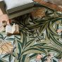 Bluebell Floral Wool Rugs 127607 by Morris & Co in Leafy Arbour Green