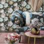 Floretta Wallpaper W0091 02 by Clarke and Clarke in Blush Charcoal