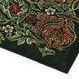 Bird Floral Wool Rugs 128307 by Morris & Co in Tump Green