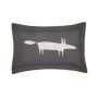 Mr Fox Bedding and Pillowcase By Scion in Charcoal Grey