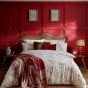 Winter Pussy Willow Bedding Set by Laura Ashley in Cranberry Red