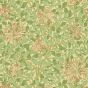 Honeysuckle Wallpaper 210435 by Morris & Co in Green Beige Pink