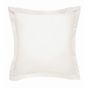 Plain Square Oxford Pillowcase By Bedeck of Belfast in Chalk Cream