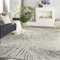 Rustic Textures RUS17 Abstract Rugs in Ivory Grey